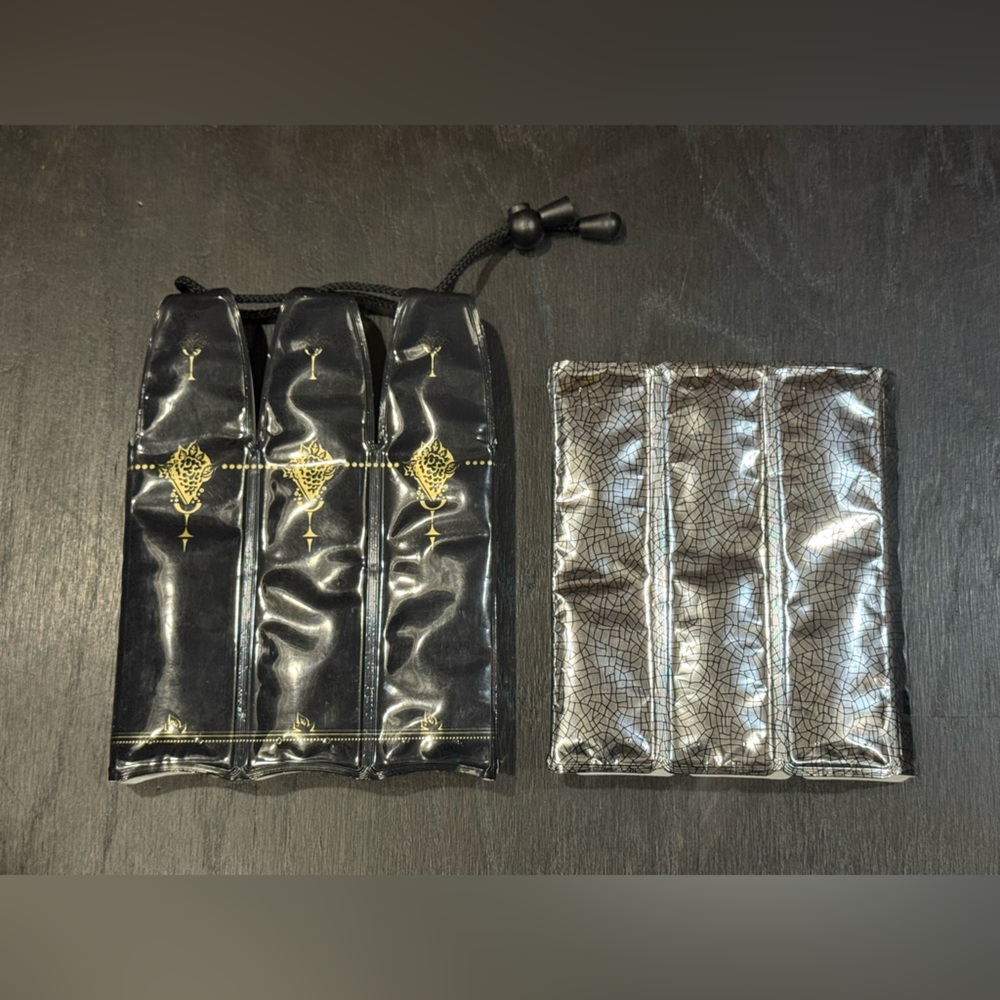 Lot of 2 Vacu Vin Reusable Flexible Wine Chiller Sleeves